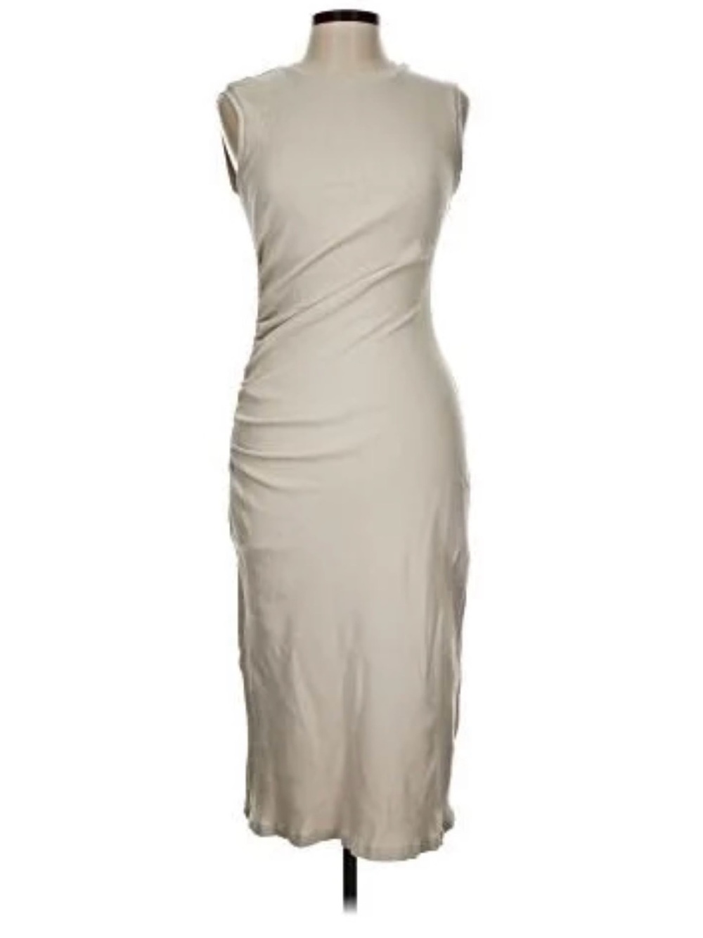 Zara Sleeveless Cream Maxi Dress